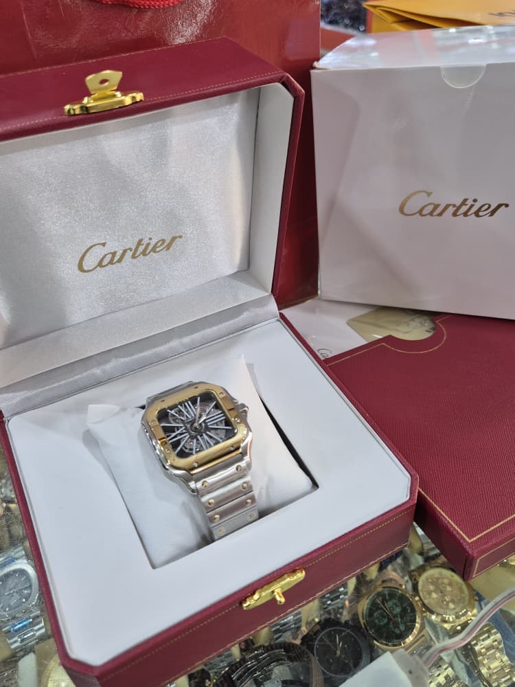 Executive Designer-Inspired Architectural Square Skeleton Watch