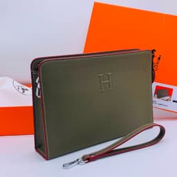 Executive Leather Wristlet Clutch Bag II