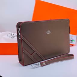 Executive Leather Wristlet Clutch Bag II