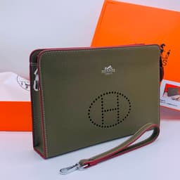 Executive Leather Wristlet Clutch Bag II