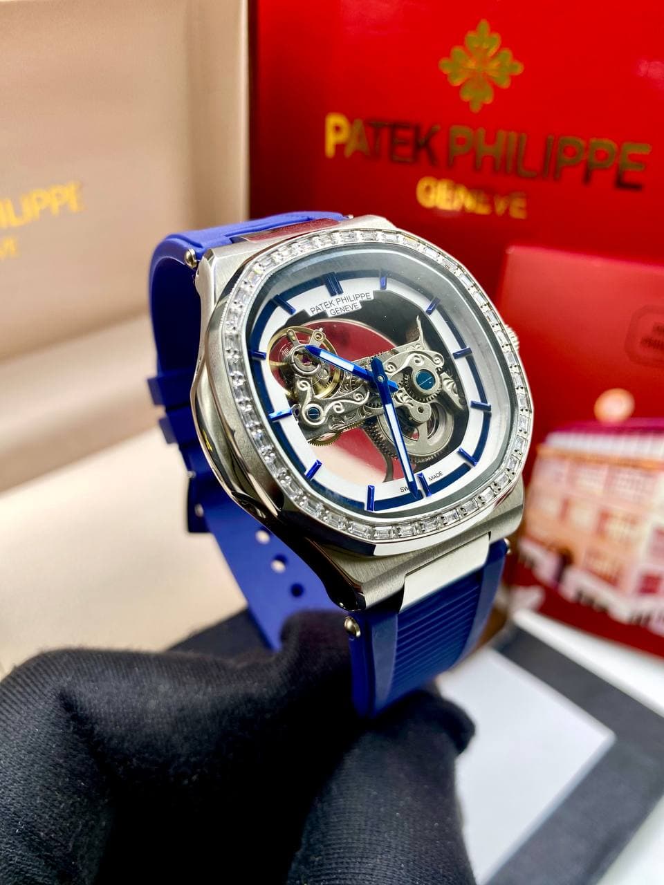 High Quaity Transparent engine Patek Philippe