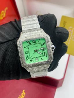 High Quality Luxury Cartier || Tattoo Body & Green Dial