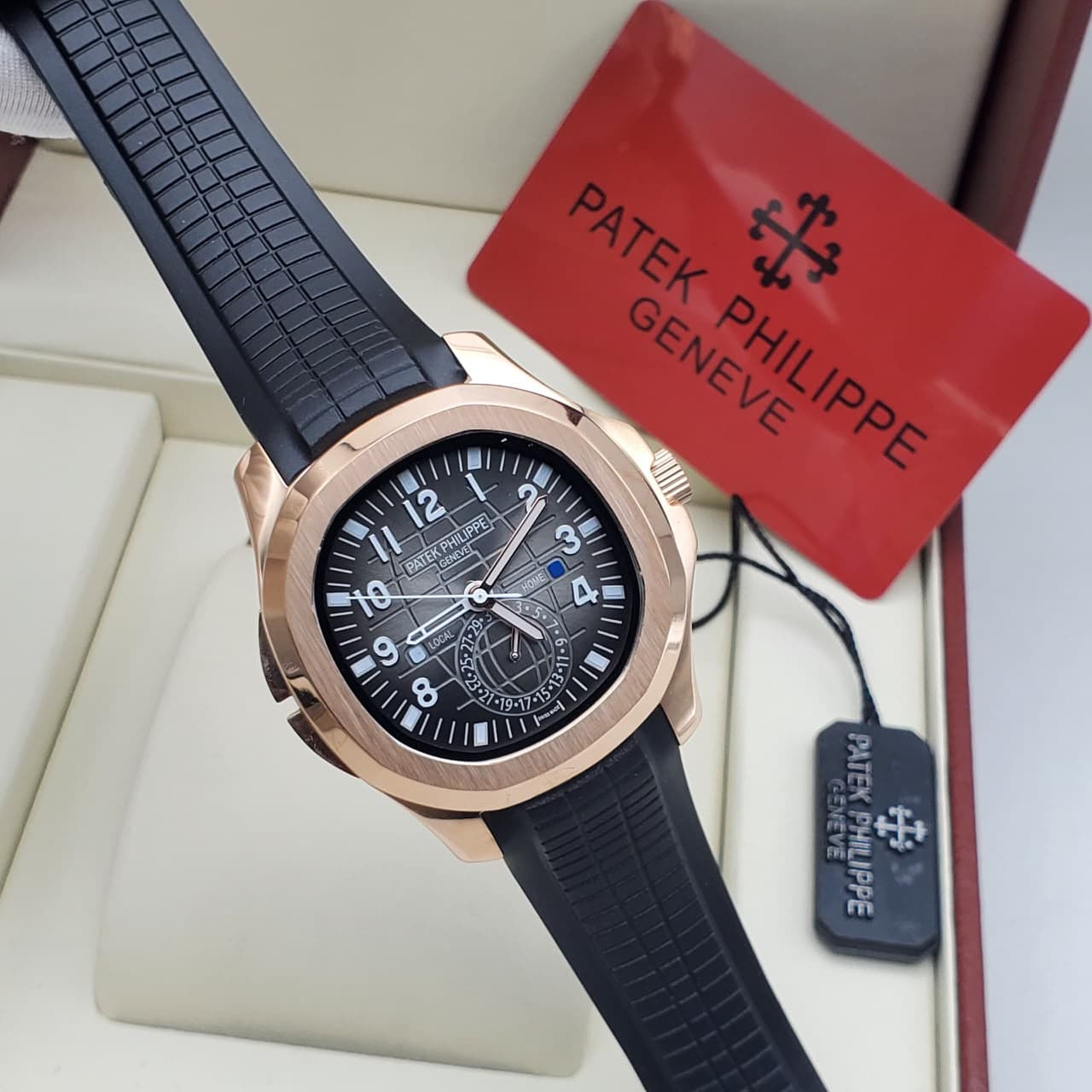 Premium Designer-Inspired Aquanaut Travel-Time Sport Watch