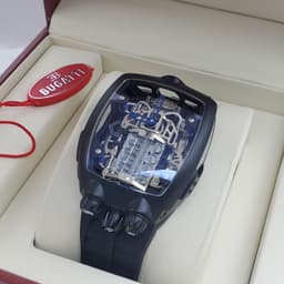 Premium Designer-Inspired Matte Black HyperSport Skeleton Watch