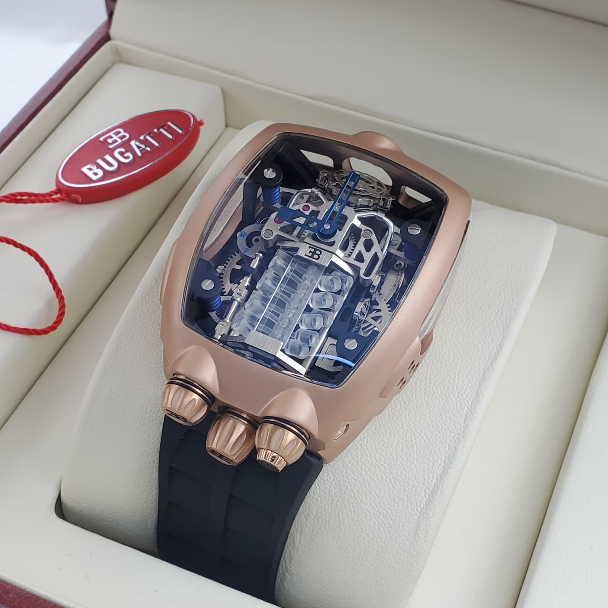 Premium Designer-Inspired Rose Gold HyperSport Skeleton Watch
