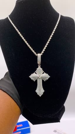 VVS Moissanite Diamond Cross Pendant